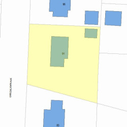 91 Greenlawn Ave, Newton MA 02459-1712 plot plan
