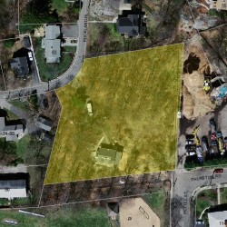 66 Rockland Pl, Newton MA  02464-1234 aerial view