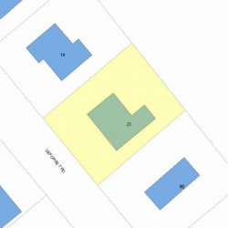 20 Deforest Rd, Newton MA  02462-1111 plot plan