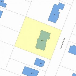 103 Beethoven Ave, Newton MA 02468-1731 plot plan