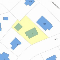 9 Day St, Newton MA 02466-2906 plot plan
