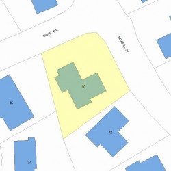 50 Morrill St, Newton MA 02465-1361 plot plan