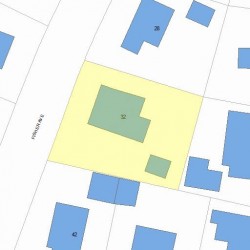 32 Fisher Ave, Newton MA 02461-1117 plot plan