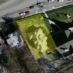 28 Commonwealth Ave, Newton MA 02459 aerial view