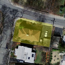 14 Derby St, Newton MA 02465-1622 aerial view