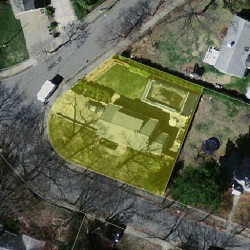 111 Charlemont St, Newton MA  02461-1909 aerial view