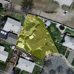 47 Anthony Rd, Newton MA 02460-1137 aerial view
