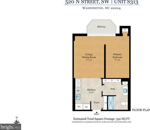 520 N St, Washington DC  20024-4574 exterior