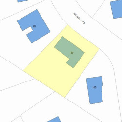 89 Redwood Rd, Newton MA 02459-3124 plot plan
