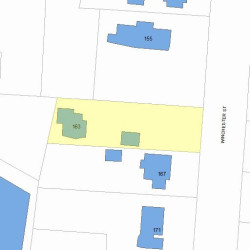 163 Winchester St, Newton MA  02461-2129 plot plan