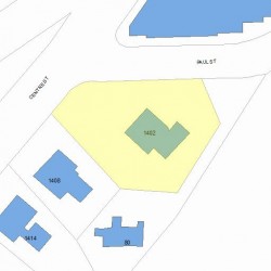 1402 Centre St, Newton MA 02459-2445 plot plan