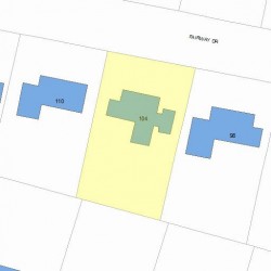 104 Fairway Dr, Newton MA 02465-1715 plot plan