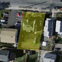 198 California St, Newton MA  02458-1007 aerial view