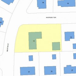 58 Morton St, Newton MA  02459-1010 plot plan