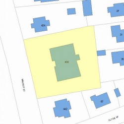 430 Walnut St, Newton MA  02460-2205 plot plan