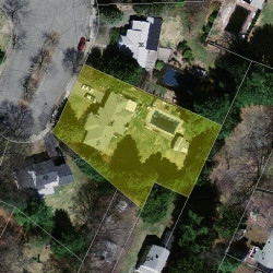 44 Swallow Dr, Newton MA  02462-1306 aerial view