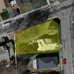5 Clarendon St, Newton MA  02460-2020 aerial view