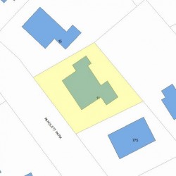 11 Randlett Park, Newton MA 02465-1716 plot plan