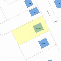 323 Langley Rd, Newton MA 02459-2349 plot plan