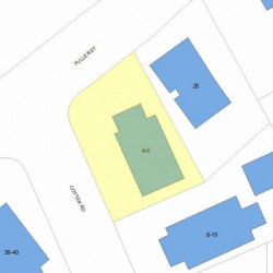 6 Cotter Rd, Newton MA 02468-1037 plot plan