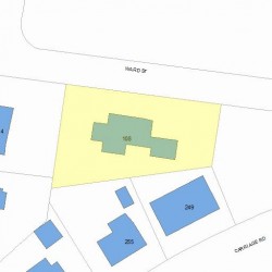 108 Ward St, Newton MA 02459 plot plan