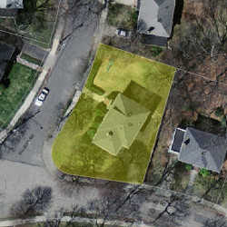 54 Ellison Rd, Newton MA 02459-1405 aerial view