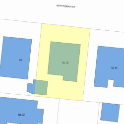18 Nottingham St, Newton MA 02459-1613 plot plan