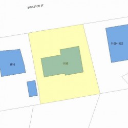 1106 Boylston St, Newton MA  02464-1015 plot plan
