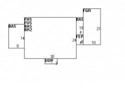 822 Walnut St, Newton MA 02459-1717 floor plan