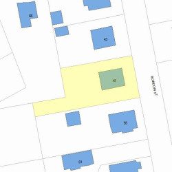 49 Bowdoin St, Newton MA 02461-1452 plot plan