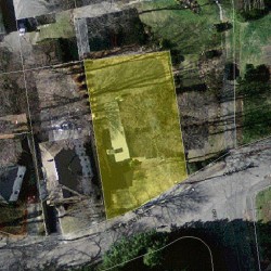 87 Pleasant St, Newton MA 02459-1813 aerial view