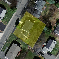 98 Sheridan St, Newton MA 02465-1056 aerial view