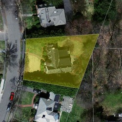 18 Gould Rd, Newton MA 02468-2121 aerial view