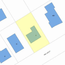 9 Wallace St, Newton MA 02461-1921 plot plan