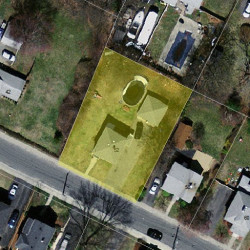 52 Adams Ave, Newton MA 02465-1003 aerial view