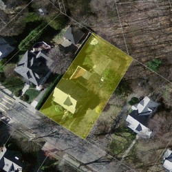 136 Clark St, Newton MA  02459-2460 aerial view