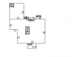 20 Vista Ave, Newton MA  02466-2811 floor plan