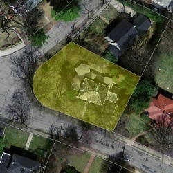 70 Neshobe Rd, Newton MA 02468-1345 aerial view