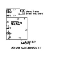 289 Watertown St, Newton MA  02458-1356 floor plan