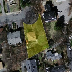 17 Anita Cir, Newton MA  02468-2303 aerial view