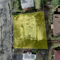 149 Evelyn Rd, Newton MA  02468-1034 aerial view