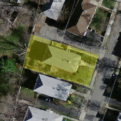 9 Hibbard Rd, Newton MA  02458-2107 aerial view