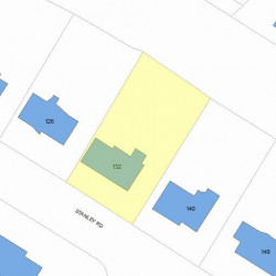 132 Stanley Rd, Newton MA 02468-2325 plot plan