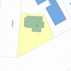 92 Allison St, Newton MA 02458-1028 plot plan