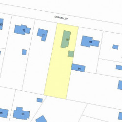 85 Cornell St, Newton MA 02462-1320 plot plan