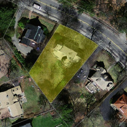 167 Valentine St, Newton MA  02465-3029 aerial view