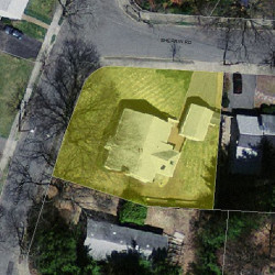 11 Clearwater Rd, Newton MA 02462-1103 aerial view