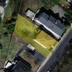 115 Elliot St, Newton MA  02461-1629 aerial view