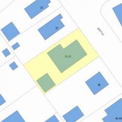 35 Eddy St, Newton MA 02465-2132 plot plan