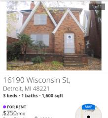 16190 Wisconsin St, Detroit MI  48221-2962 exterior